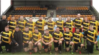  ??  ?? Carlow team before a recent game against Dundalk