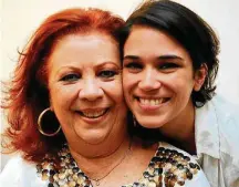  ?? DIVULGAÇÃO ?? Com a mãe. Beth Carvalho gravou canção da filha em 2011