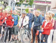  ?? . ?? Die Stern-Radler sind angekommen.