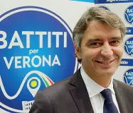  ??  ?? Candidato sindaco Federico Sboarina