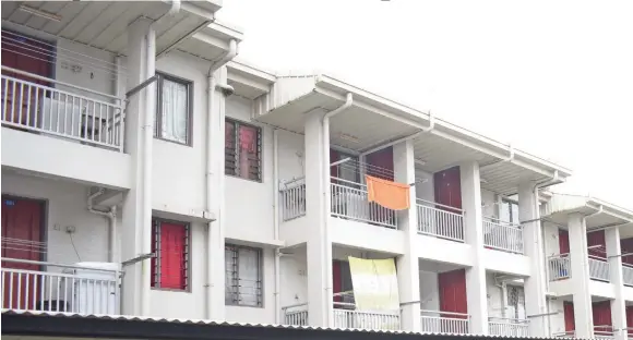  ?? Photo: Ronald Kumar ?? The Public Rental Board flats on Nairai Road in Raiwai.