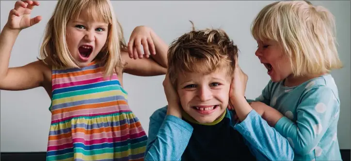  ??  ?? A Generic stock photo to illustrate siblings shouting at each other.