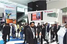  ?? Abdul Rahman/Gulf News ?? The Total pavilion. Total’s CEO explained that the opportunit­y presented to the industry in down times was low.