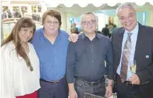  ??  ?? (From left) Eleanor and Roberto Fazzini, Andrea Mastellone and L’Opera’s Paolo Nesi.