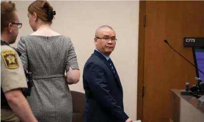  ?? ?? Tou Thao leaves the courtroom after his sentencing hearing in Minneapoli­s, Minnesota, on 7 August. Photograph: Leila Navidi/AP