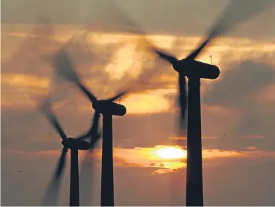  ?? Picture: Getty. ?? Wind power could be one of the main suppliers of energy for the new state-run firm announced by Nicola Sturgeon. However, one leading economist says the idea has big risks attached.