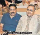  ??  ?? Gopal Agarwal & Jayant Krishna