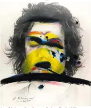  ??  ?? Arnulf Rainer: „Face Farces – Farbstreif­en“, 1972