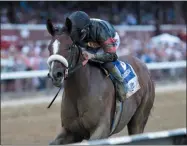 ?? ELSA LORIEUL/NYRA ?? Green Light Go with Junior Alvarado up and trianed by James Jerkens captured the 114th running of The Saratoga Special at Saratoga Race Course Saturday, Aug. 10.