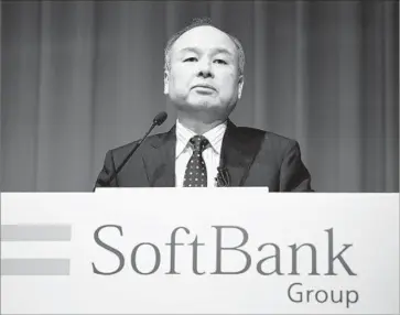  ?? Toru Yamanaka AFP/Getty Images ?? SOFTBANK is best known as a Japanese telecom firm and internet service provider. But CEO Masayoshi Son, above, has also pushed it to invest in overseas companies across different categories. It bought Sprint in 2013.