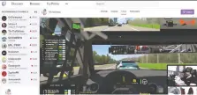  ?? TWITCH ?? Canadian profession­al sports-car racer Daniel Morad has taken to Twitch to stream his iracing sessions.