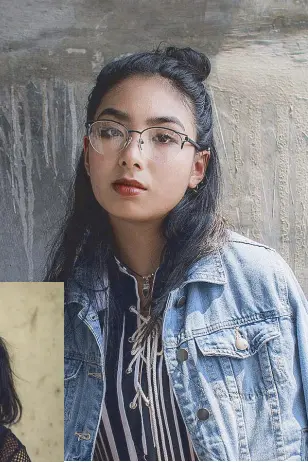  ?? Photos by KITKAT PAJARO Styled by TIN SARTORIO Makeup by MAINE MANALANSAN ?? Cam, Sunnies Specs (P1,999); Choker, Cotton On (P549); Dress, Cotton On (P1349); Denim Jacket, Cotton On (P2,599)