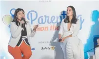  ??  ?? MAYE Yao Co Say, chief operating officer of Richwell Phils., Inc. (left), with Isabelle Daza-Semblat, Parenting on the Move ambassador