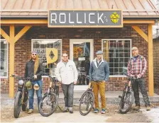  ?? JESSICA HARCOMBE ?? E-bike rentals are available at Rollick Co. in Black Diamond, a newly opened bike, skateboard and outdoors shop.