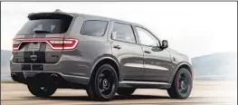 ?? PHOTO: DODGE ?? The base Durango is reasonably priced and comes with rear-wheel-drive. The model shown, however, is the all-wheel-drive Durango SRT Hellcat that costs 2.4 times as much and also has 2.4 times the power.
