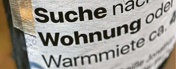  ?? Foto: Paul Zinken, dpa ?? Der Mangel an bezahlbare­m Wohnraum ist auch ein Problem im Landkreis Günzburg.