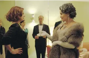  ?? — FX ?? Susan Sarandon as Bette Davis, left, and Jessica Lange as Joan Crawford were tremendous in Feud: Bette and Joan.