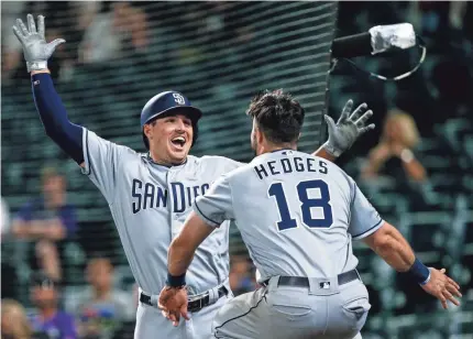  ?? ISAIAH J. DOWNING/USA TODAY SPORTS ?? Padres outfielder Hunter Renfroe, with 23 home runs, is on pace to top 50 for 2019.