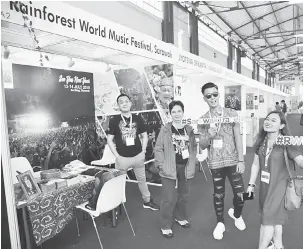  ??  ?? TURUT SERTA: Ruang pameran RWMF pada WOMEX – The World Music Expo di Las Palmas de Gran Canaria, Kepulauan Canary, Sepanyol.