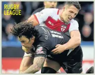  ??  ?? LAST MEETING Kevin Proctor halted by Sam Burgess RUGBY LEAGUE