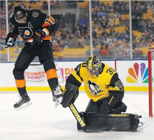  ?? KIRK IRWIN / GETTY IMAGES ?? Despite only playing in 13 NHL regular-season games last season, goaltender Matt Murray was a major reason why the Pittsburgh Penguins won the Stanley Cup.