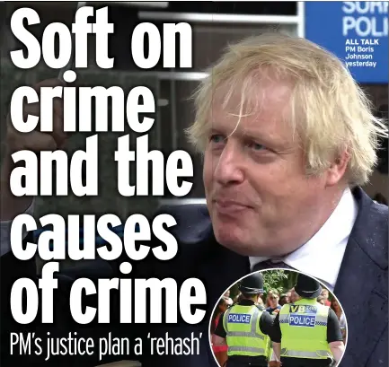  ??  ?? BEAT Tories cut police by 21,000