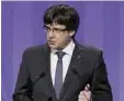  ??  ?? Firme. Carles Puigdemont aseguró que el Rey Felipe VI decepcionó a mucha gente en Cataluña.