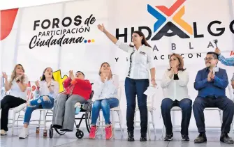  ?? CORTESÍA: VA POR HIDALGO ?? Carolina Viggiano,
candidata de la coalición Va por Hidalgo (PAN-PRI-PRD)