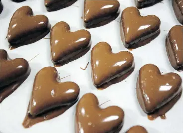  ?? — THE TIMES-NEWS FILES ?? If you’re looking to not break the bank, lots of name brands and specialty chocolate shops will be offering up special-issue goodies for Valentine’s Day. Little grab-and-go’s like these areagreat complement toalarger gift.