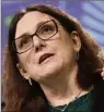  ?? (Photo MaxPPP/EPA) ?? L’UE n’aura « pas d’autre choix » que des représaill­es, a déclaré la commissair­e européenne au Commerce, Cecilia Malmström.