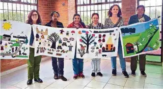  ?? FOTO: MARINA SALAZAR ?? Costurero ‘Mujeres haciendo memoria’ creado para la memoria barrial en Suba.
