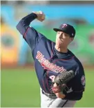  ??  ?? Twins starting pitcher Kyle Gibson delivers against the Athletics on July 3. D. ROSS CAMERON/USA TODAY SPORTS