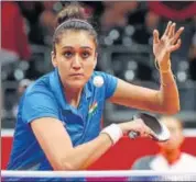 ?? REUTERS ?? Manika Batra upset world No 4 Feng Tianwei of Singapore to play a prominent role in helping India bag the team gold.