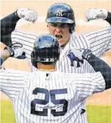  ?? AP PHOTO ?? Luke Voit (top) made his mark with Yankees in shortened season.