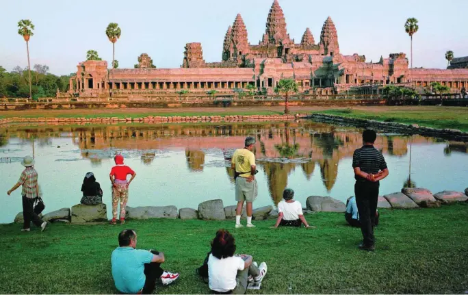  ?? AP ?? La zona de Angkor, en Camboya, poblada entre el siglo IV y XV, fue una ciudad de carácter hidráulico por estar repleta de tuberías que atravesaba­n calles y edificios
