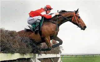  ?? JOHN HAWKINS/FAIRFAX NZ. ?? Shaun Fannin in action displaying the style that has taken him to the top of jumps jockey standings