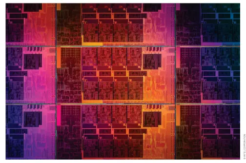  ??  ?? Pretty on the inside: Intel’s 11th-gen Rocket Lake processors are ultimately an exercise in compromise.