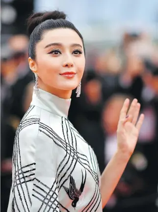  ?? GETTY IMAGES ?? Fan Bingbing has said she will raise funds to pay her $70-million fine for tax evasion.