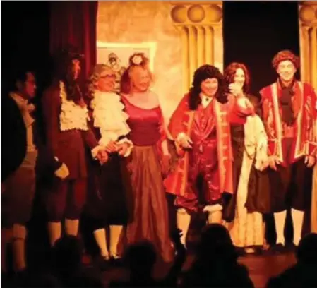  ?? ?? Stenton Footlights returned to the stage with the ‘fabulously bawdy’ Nell Gwynn