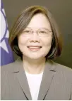  ??  ?? Tsai Ing-wen