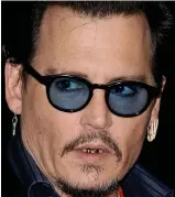  ?? ?? Cool look: Actor Johnny Depp