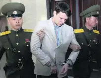  ?? Jon Chol Jin / AP Photo ?? US student Otto Warmbier, 22, died on Monday after he was released in a coma last week by North Korea.