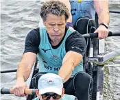  ??  ?? James Cracknell in training on the Great Ouse near Ely, Cambs, this week