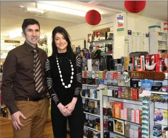  ?? Padraig and Aine O Connor of Laune Pharmacy, Killorglin. Photo by Michelle Cooper Galvin. ??