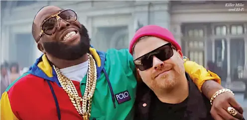  ??  ?? Killer Mike and El-P. RUN THE JEWELS 4 RUN THE JEWELS. BMG.