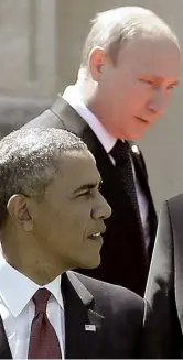  ??  ?? Insieme Obama e Putin prima del «grande freddo»