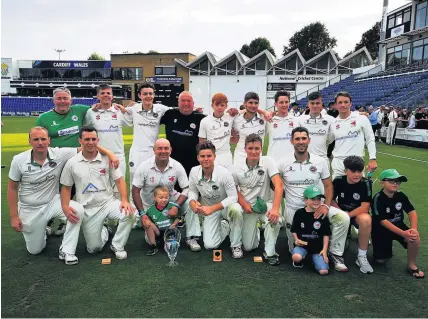  ??  ?? The Ammanford team that won the Welsh Cup at Sophia Gardens at the end of last season, beating Neyland easily in the final.