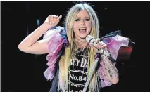  ?? KEVIN WINTER TNS ?? Canadian singer Avril Lavigne is wrapping up her tour on the eve of her 35th birthday.