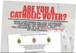  ??  ?? The full-page ad at right, which appearedin The New Mexican and the Albuquerqu­eJournal, touted the gubernator­ial candidates’ positions on abortion and physiciana­ssisted suicide.