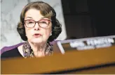  ?? Andrew Harrer / Bloomberg ?? Sen. Dianne Feinstein, D-Calif., is the ranking minority member on the Senate Judiciary Committee.